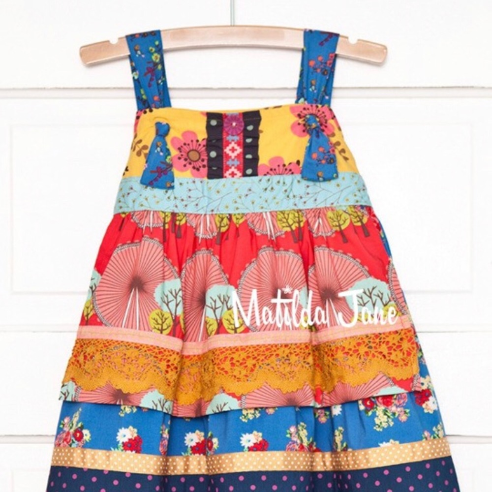 4T Matilda Jane Barn Party Knot Dress